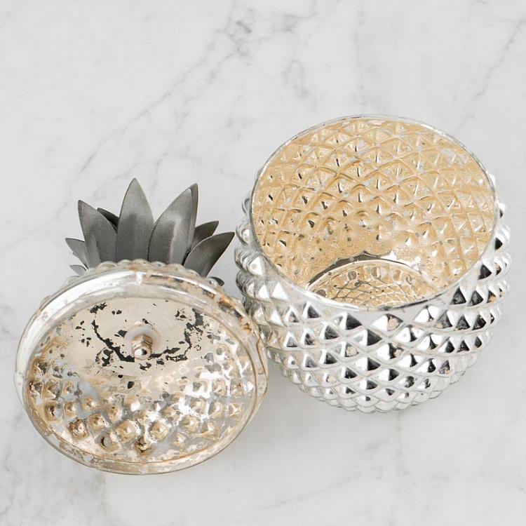 Шкатулка Ананас Pineapple Box Silver