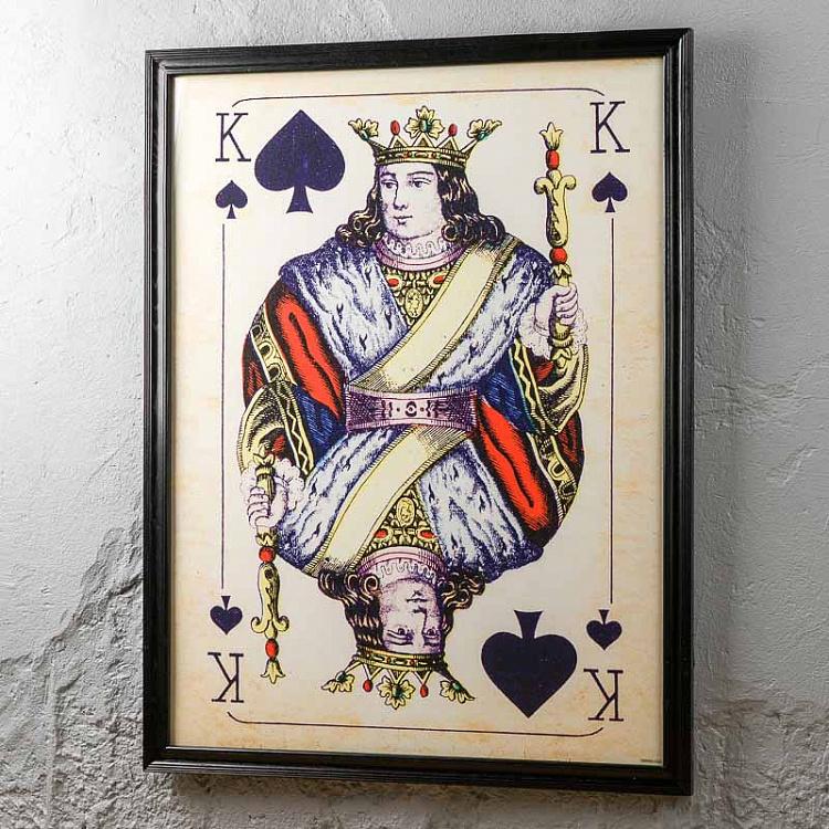 Картина-принт Пиковый Король Cards Konig Spades