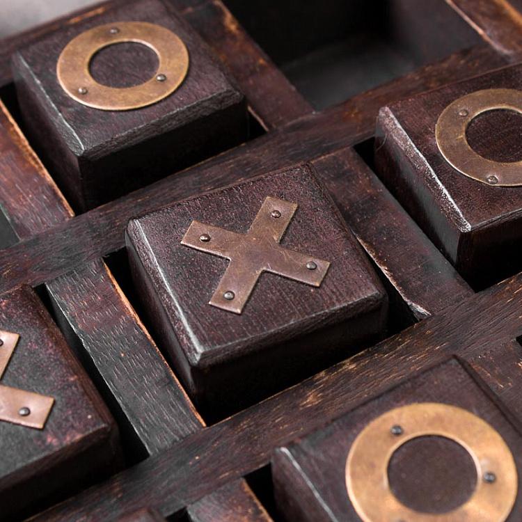 Настольная игра Крестики-нолики в шкатулке Wooden OXO Game