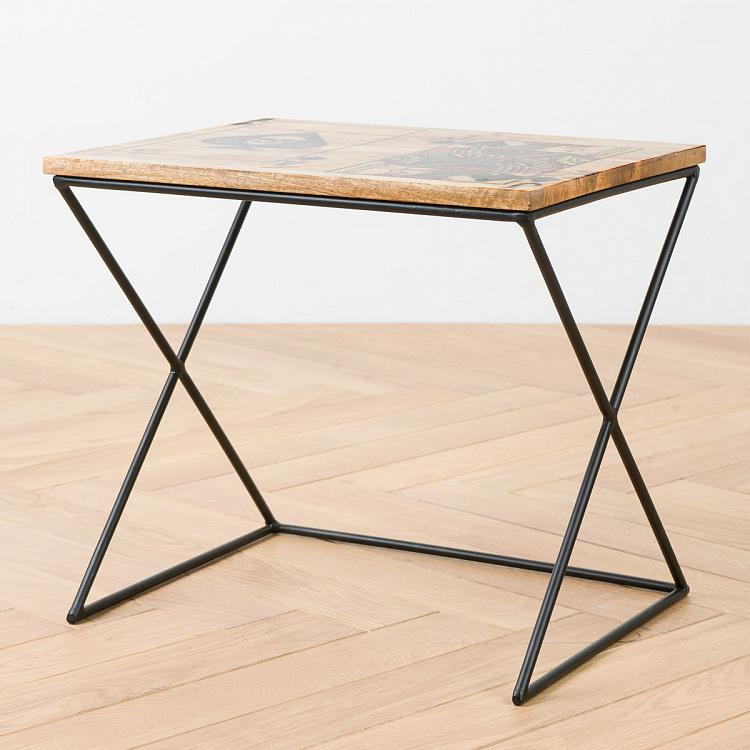 Комплект из двух столиков Карты Set Of 2 Card Game Nesting Tables