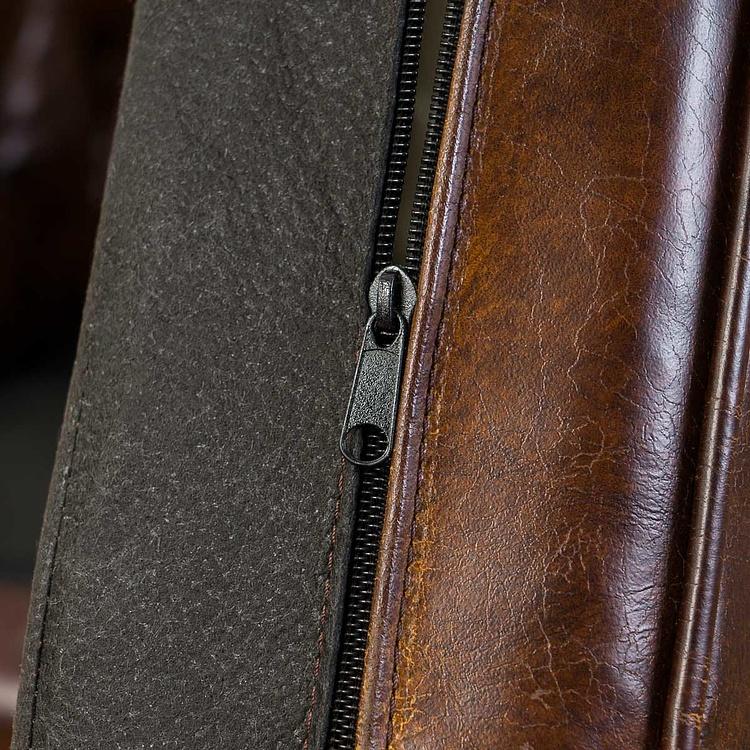 Кресло Сенат, коричневые дубовые ножки Senate 1 Seater, Maroon Brown Oak PF