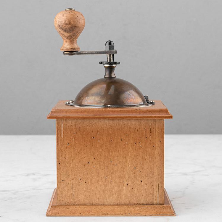 Мельница для кофе Антик, состаренное дерево Antique Coffee Mill Aged Wood