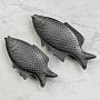Набор из 2-х сервировочных блюд Set Of 2 Fish Bronze Trays