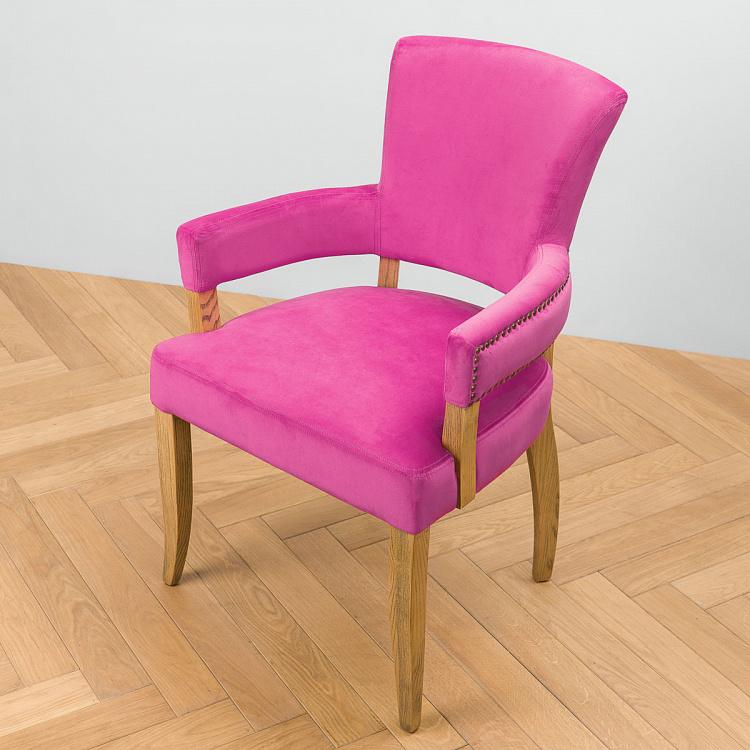 Стул Ньюпорт с подлокотниками, светлые ножки Newport Dining Chair, Oak Brown