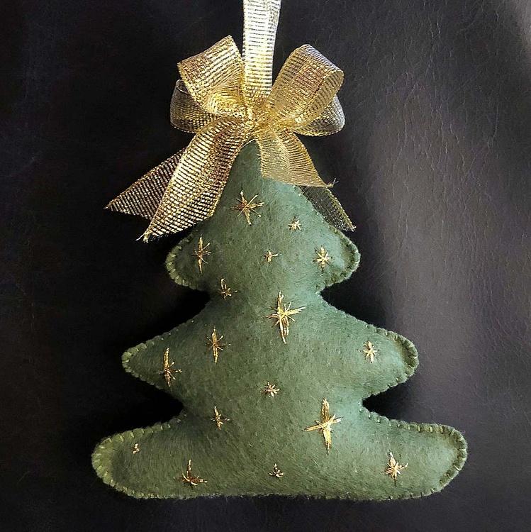 Ёлочная игрушка Новогодняя ёлочка Christmas Tree Green 15 cm