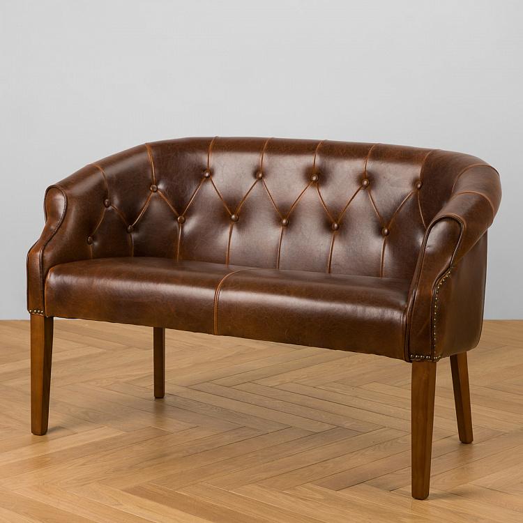 Двухместный диван Маршал, янтарный дуб Marshall 2 Seater, Oak Dark Amber