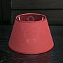 Абажур Lamp Shade Red Linen 20 cm