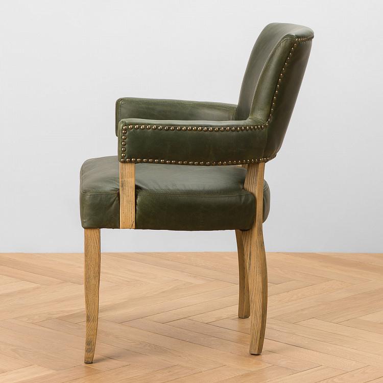Стул Ньюпорт с подлокотниками, светлые ножки Newport Dining Chair, Oak Brown