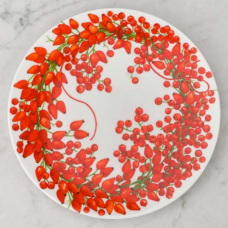 Десертная тарелка Красная нить ягоды Fil Rouge Bacche Dessert Plate