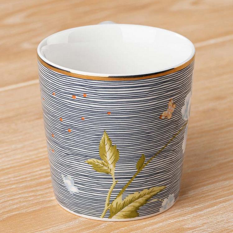 Кружка в полоску Полночь Midnight Pinstripe Mug