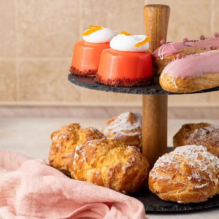 Двухуровневая сланцевая сервировочная подставка Slate 2 Levels Stand