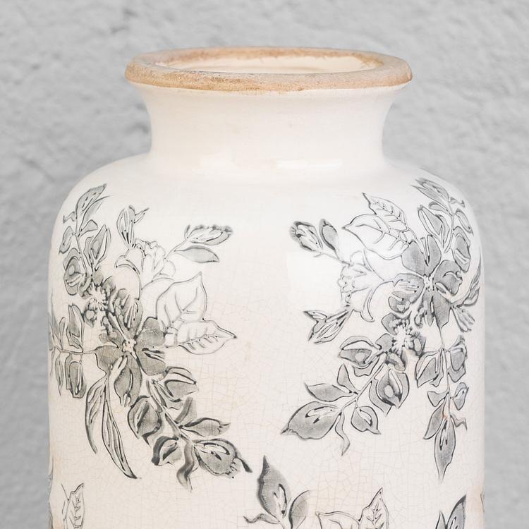 Ваза с узором из цветов, L Flower Vase Large Blue