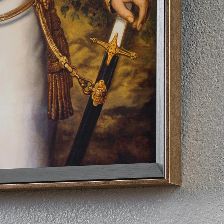 Картина-принт АристДогкрат Понселе при параде Ceremonial Dress Aristdogcrat Poncelet In Frame