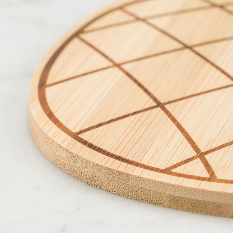 Сервировочная доска из бамбука Ананас Bamboo Pineapple Board