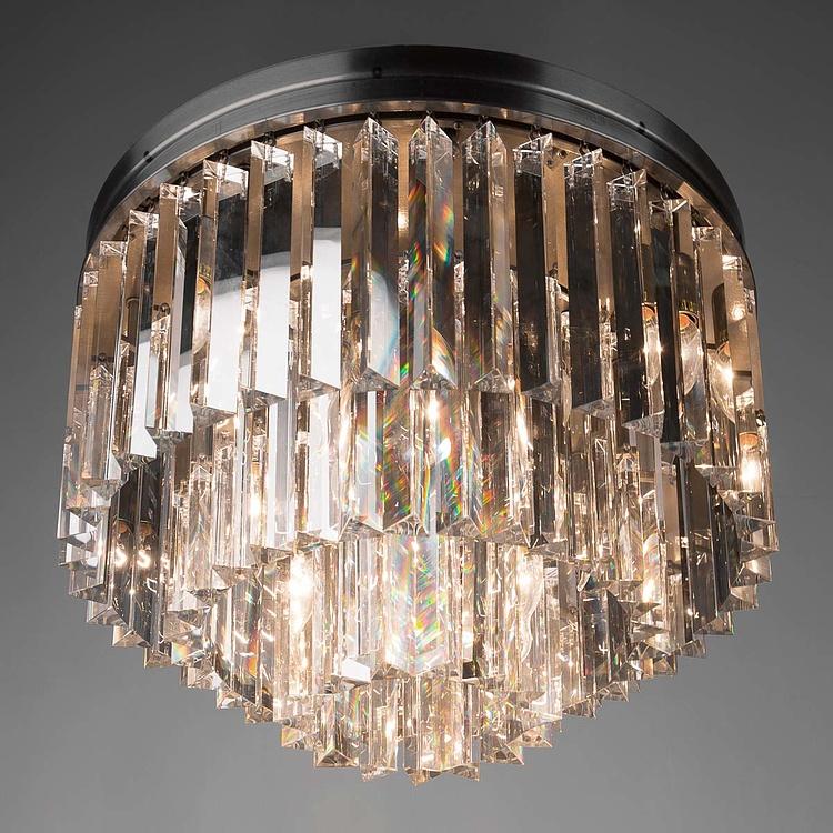 Накладная каскадная люстра Одеон с тремя кольцами Odeon Chandelier Flush 3 Rings