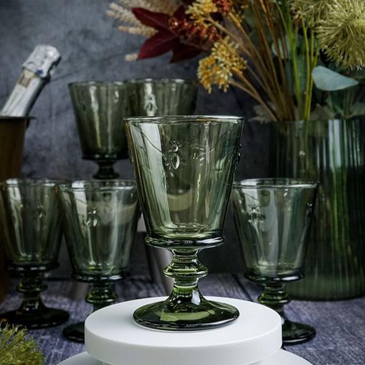 Оливково-зелёный бокал для вина Пчёлы Abeille Vert Olive Wine Glass