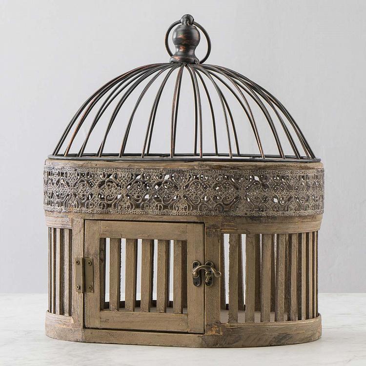Клетка для птицы из дерева и металла Валанс Valence Wood And Iron Cage