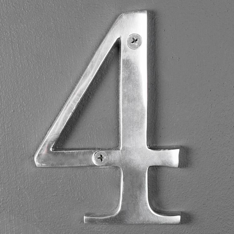 Металлическая цифра 4 Number 4