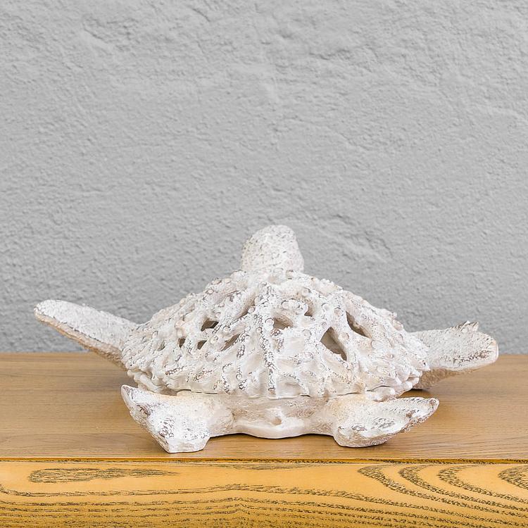 Статуэтка коралловая Черепаха Coral Look Sea Turtle White