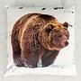 Декоративная подушка Bear In Snowy Landscape Cushion