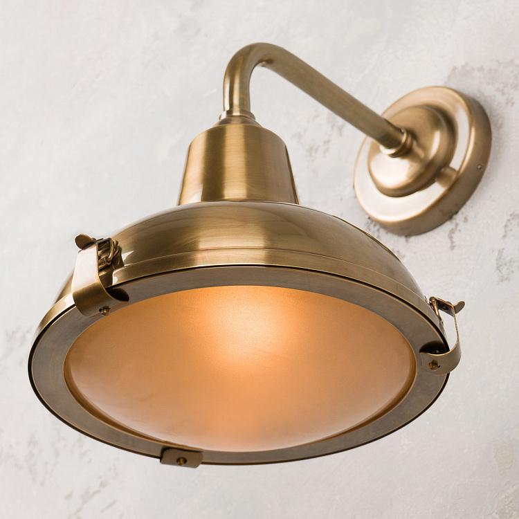 Латунное бра с патиной Антиквариат Antique Wall Sconce Brass Patina