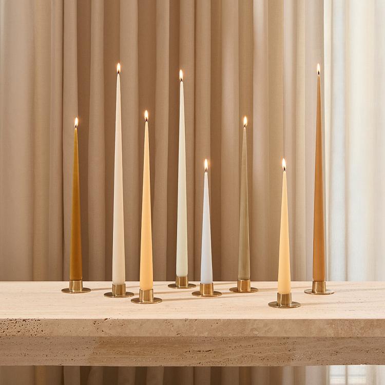 Парафиновая свеча конусная матовая Taper Candle Matt
