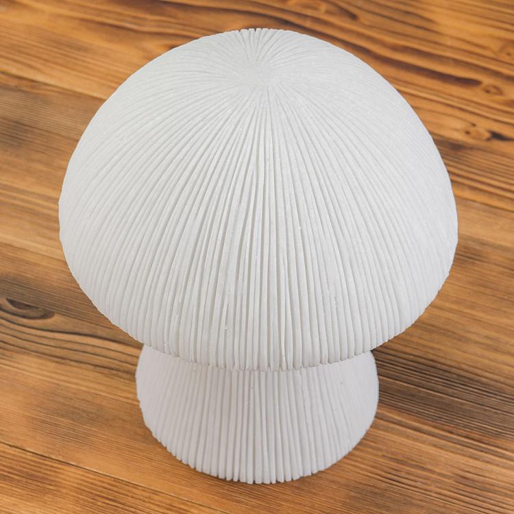 Ребристая настольная лампа с led-гирляндой внутри Гриб Ribbed Mushroom Lamp Led Garland