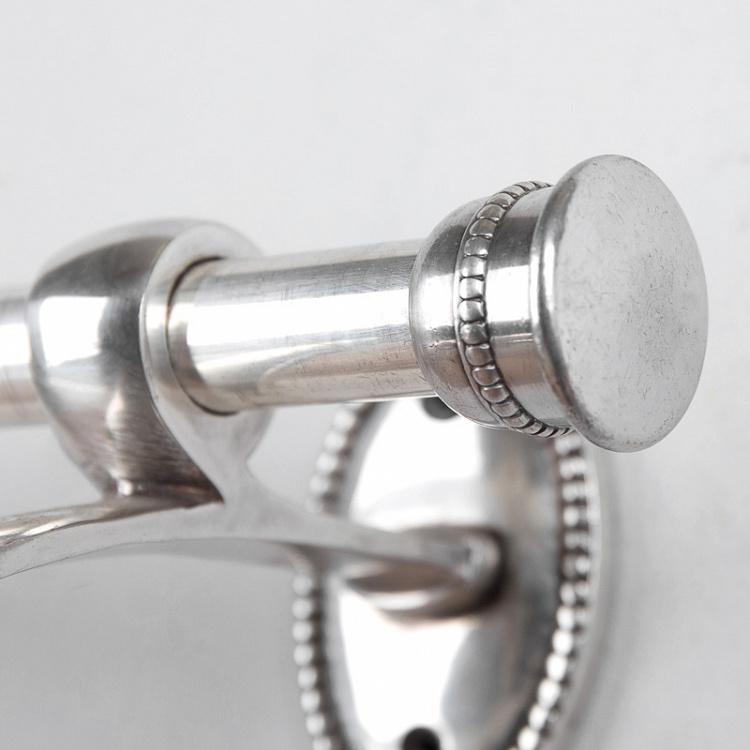 Двухместная вешалка для полотенец цвета состаренного серебра Beads Double Towel Rail Antique Silver