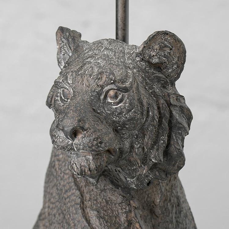 Настольная лампа с абажуром Сидящий тигр Seated Tiger Lamp With Shade