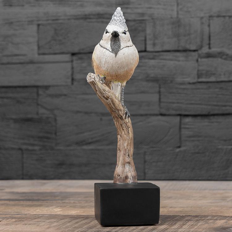 Статуэтка Хохлатая синица на ветке Crested Tit On Branch