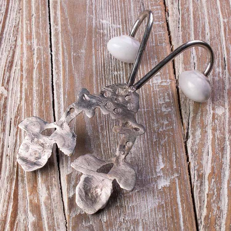 Двухрожковый крючок Две розы 2 Roses Hook With Ceramic