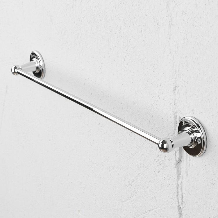 Настенный держатель для полотенец цвета хром Single Towel Rail Chrome