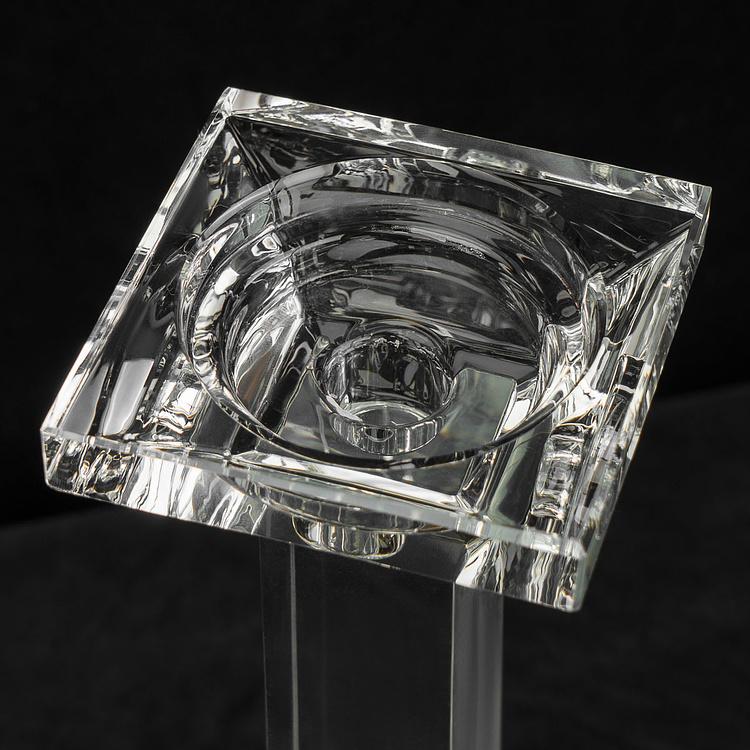 Хрустальный подсвечник Леон  Leon Crystal Pillar Candle Holder
