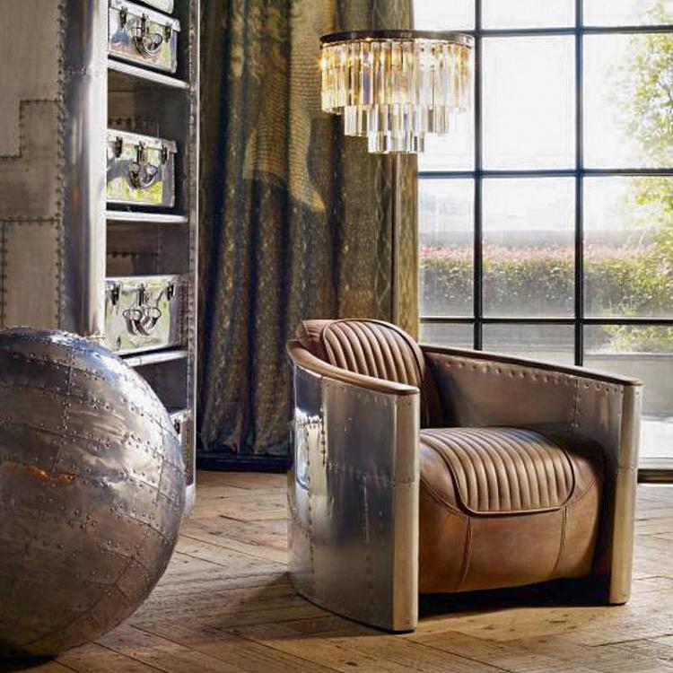 Кресло Авиатор Томкэт, металлическая отделка Aviator Tomcat Chair, Spitfire