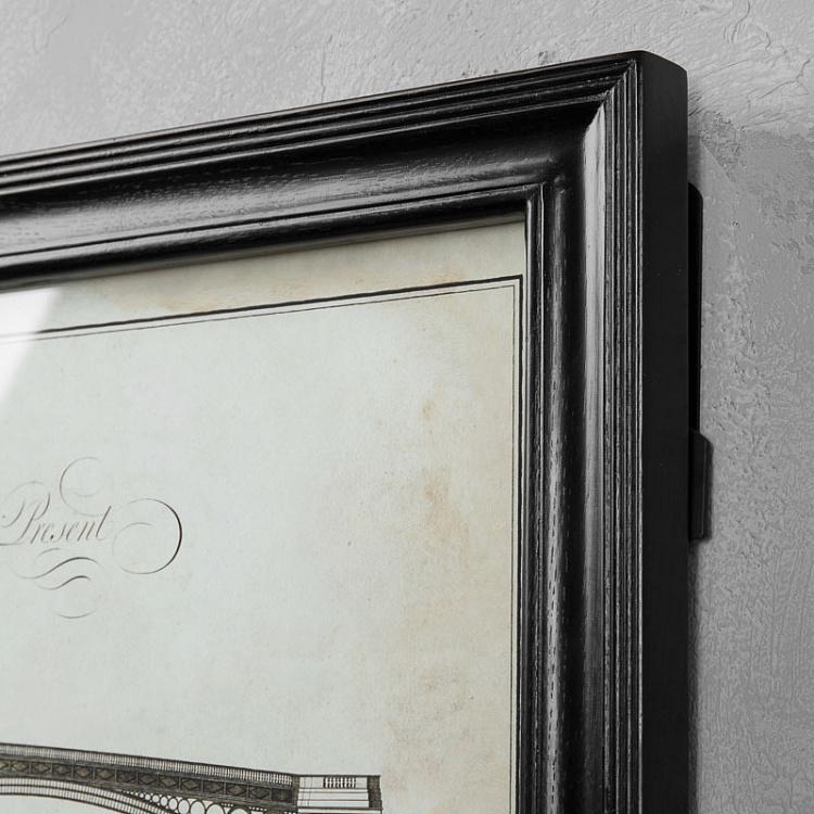 Картина-принт Лондонский мост со светлым фоном, S Architectural London Bridge Natural Small