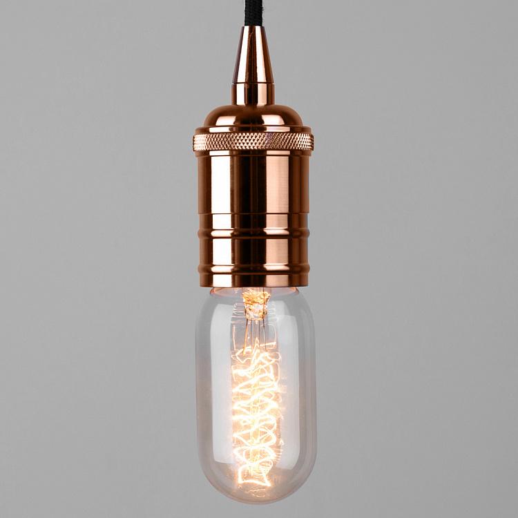 Подвесной светильник Билл, розовое золото Hanging Lamp Base Bill, Pink Gold E27