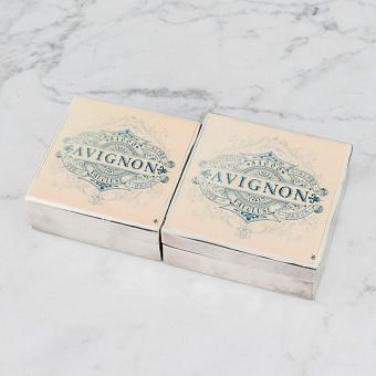 Set Of 2 Square Boxes Avignon