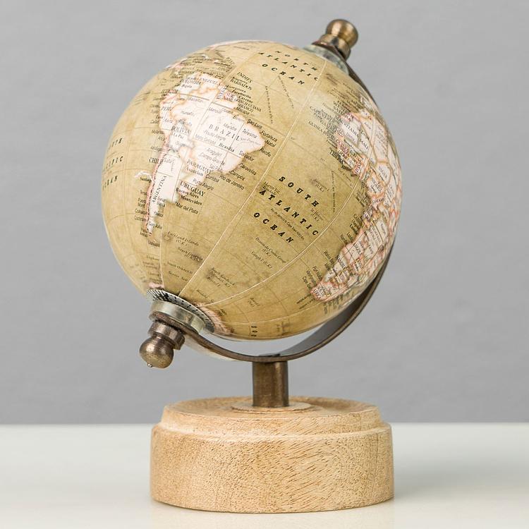 Набор из трёх винтажных глобусов, S Set Of 3 Vintage Globes Small