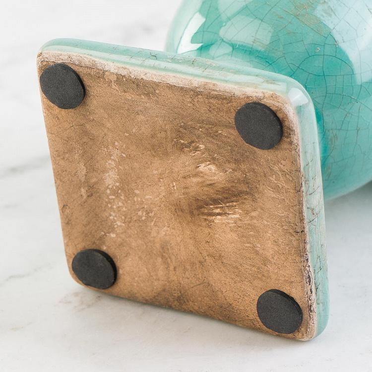 Бирюзовая мини-ваза Медичи, S Medicis Vase Aqua Green Small