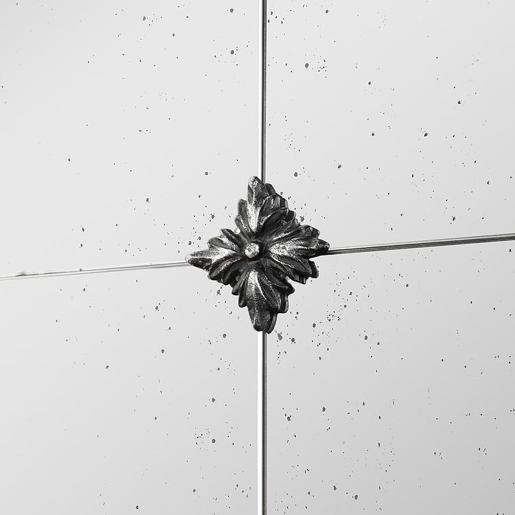 Зеркало в антикварном стиле с рисунком Antique Glass Panel Mirror