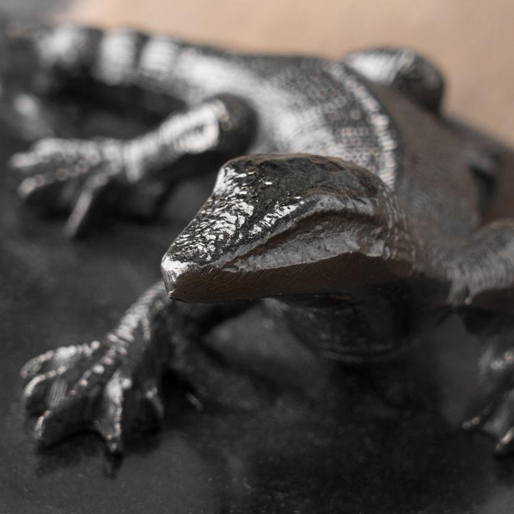 Шкатулка для украшений с ящерицей Metal Box With Lizard Lid