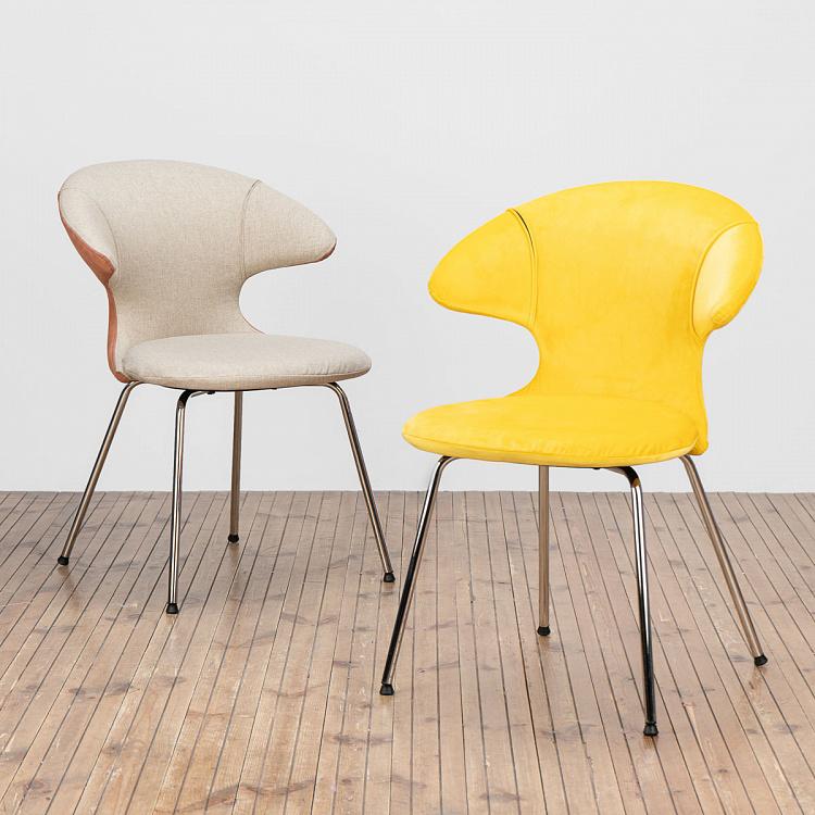 Cтул Тайм Флайс, хромированные ножки Time Flies Chair, Chrome Steel