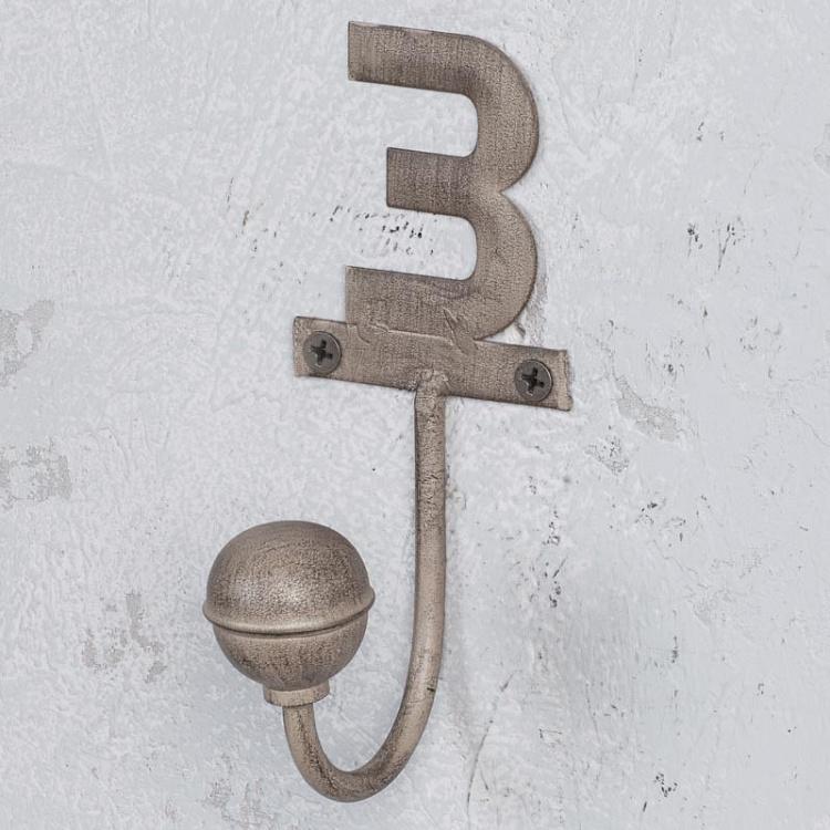 Крючок с цифрой 3 Hook Number 3