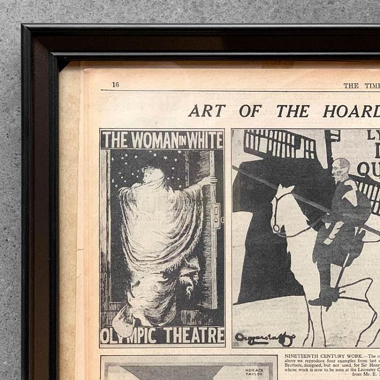 Винтажная газета в раме Таймс, 24 ноября 1928 Vintage Times, Nov 24, 1928