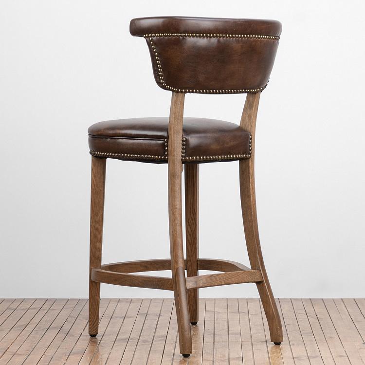 Низкий барный стул Анджелес Angeles Barstool Low, Weathered Oak