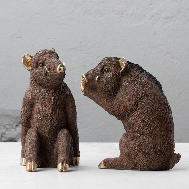 Набор из двух держателей для книг Кабаны Bookend Boar