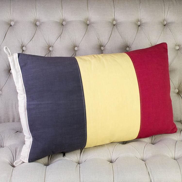 Декоративная подушка с флагом Бельгии, S Flag Cushion Belgium Small