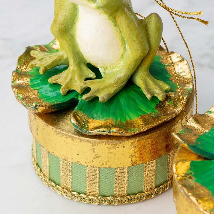 Набор из двух шкатулок Принц и принцесса лягушки Set Of 2 Frogs Prince On Box 13,5 cm