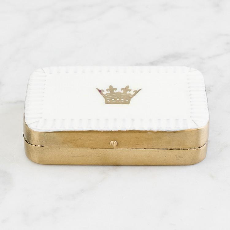 Лакированная шкатулка с короной King Lacquered Rectangular Box