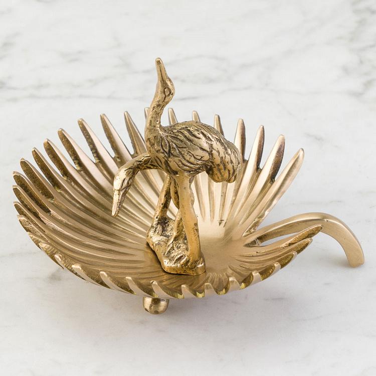 Подставка для мелочей и украшений Птицы на листке Leaf With Birds Trinket Tray